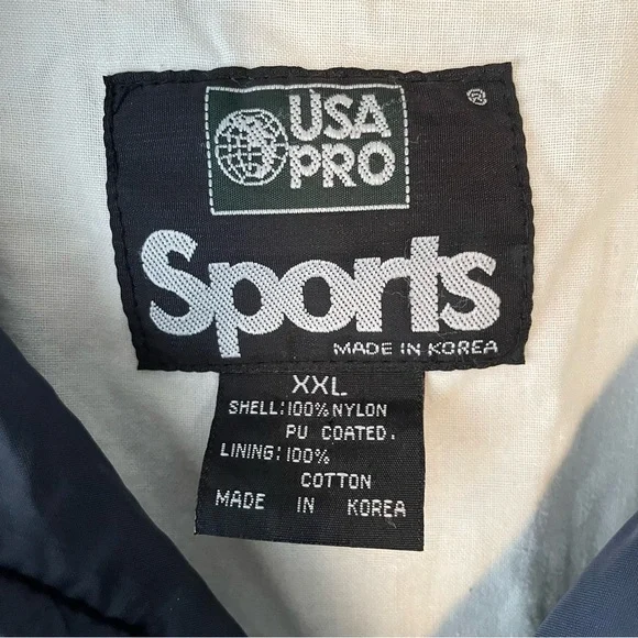 90s Vintage Nike x USA Pro Sports Just Do It Hooded Windbreaker Jacket Mens XXL - Picture 13 of 13